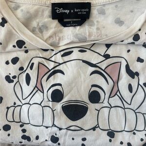 Kate Spade White Dalmatian Print Tee
